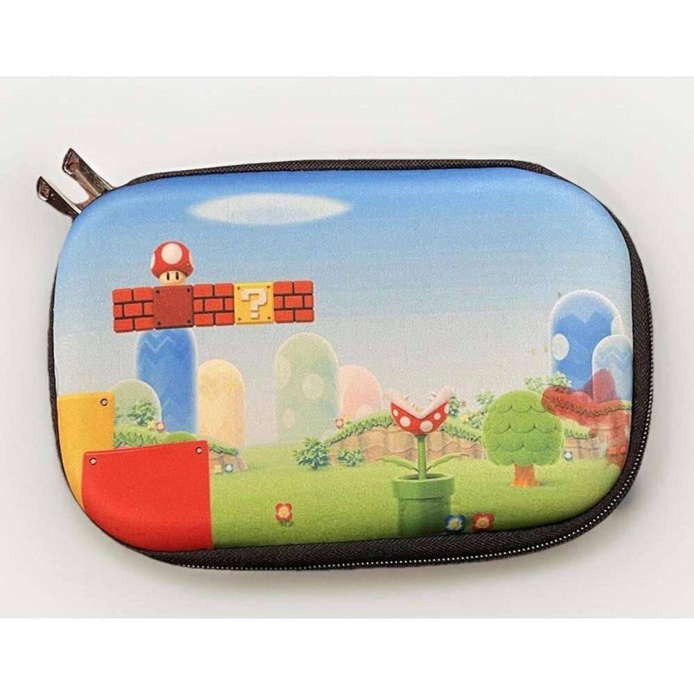 Super Mario Nintendo Zipper Game Case With metal hook